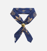 CLOT Bandana By Edison Chen Mens Scarf - Tech Indigo/Cardboard
