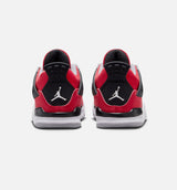 Air Jordan 4 Retro Toro Bravo Infant Toddler Lifestyle Shoe - Fire Red/White/Black/Cement Grey Free Shipping