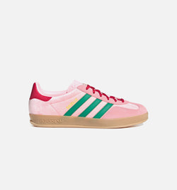 ADIDAS JI2713
 Gazelle Indoor Womens Lifestyle Shoe - Court Green/Glow Pink/Gum Image 0