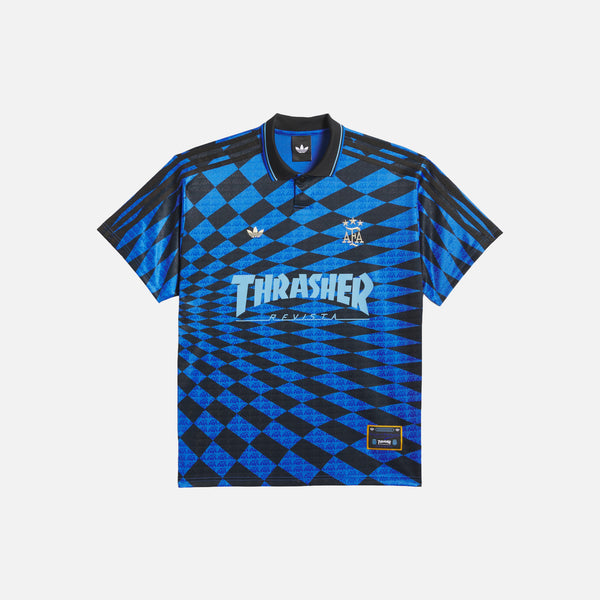 eye_C x S.F.C 　23SS Football tシャツ adidas KX4551 Argentina x Thrasher Mens Jersey - Blue/Black