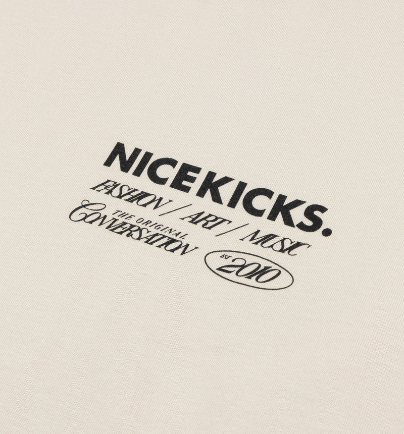 Be Nice Graphic Mens Short Sleeve Shirt - Off White
