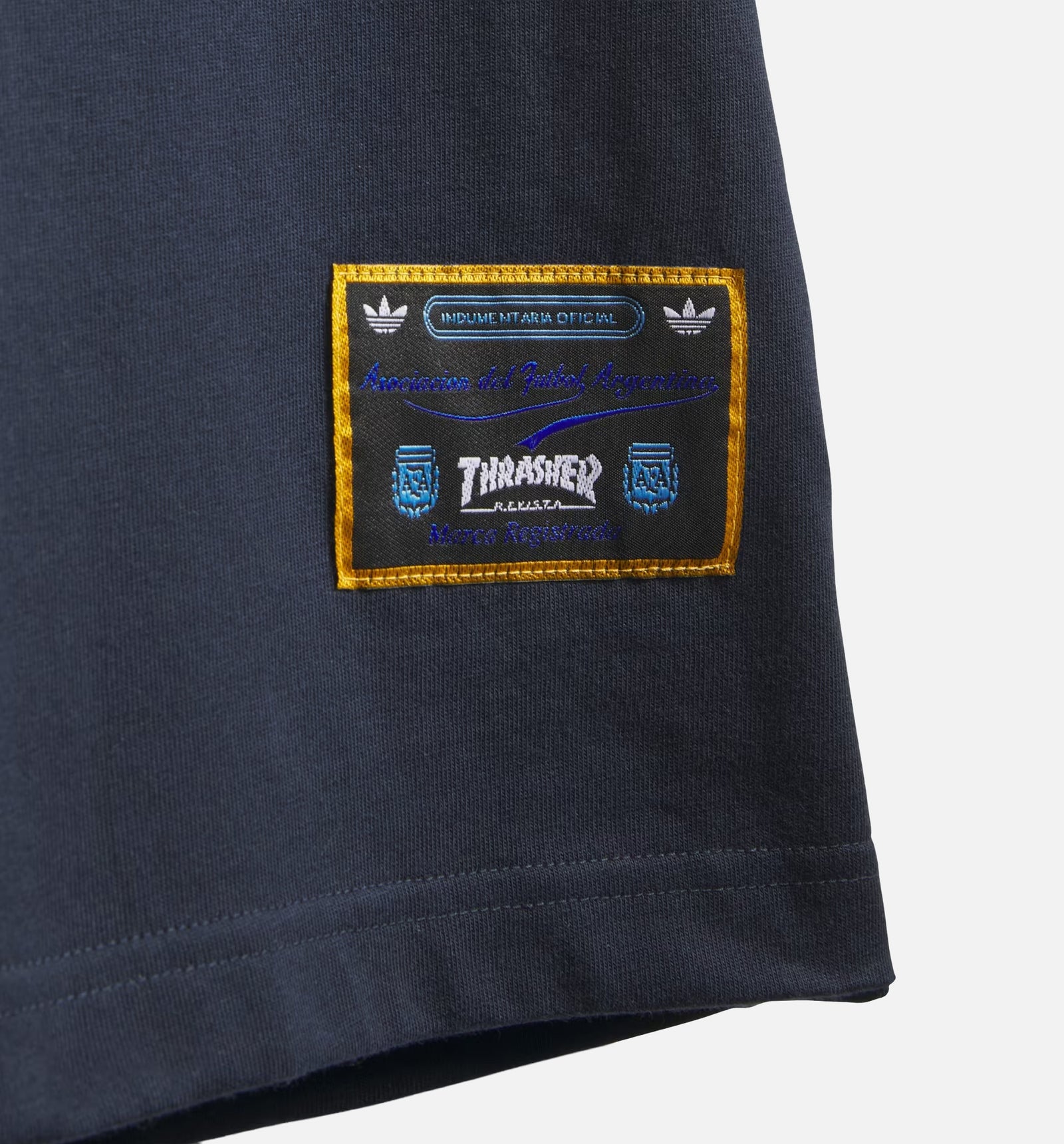 adidas KX4543 Thrasher X AFA Mens Short Sleeve Shirt - Navy/White