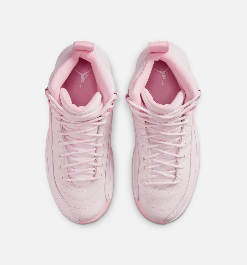 Air Jordan 12 Retro Pearl Pink Grade School Lifestyle Shoe - Pearl Pink/Medium Soft Pink