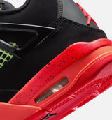 Air Jordan 4 Retro Black Infrared 23 Grade School Lifestyle Shoe - Black/Infrared 23/Bright Mango