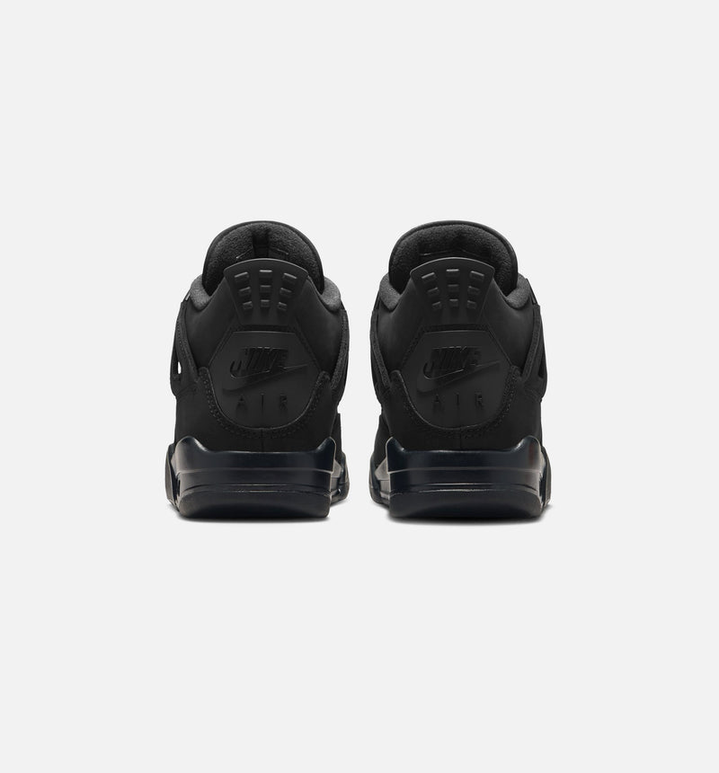 Air Jordan 4 Retro Black Cat Grade School Lifestyle Shoe - Black/Black/Light/Graphite