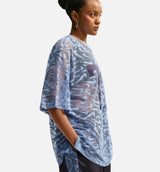 Sportswear Chill Lace Oversized Womens Jersey - Work Blue/Gridiron/White