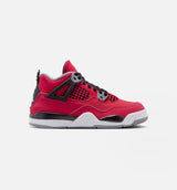 Air Jordan 4 Retro Toro Bravo Preschool Lifestyle Shoe - Fire Red/White/Black/Cement Grey Free Shipping