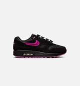 Air Max 1 Premium Mens Lifestyle Shoe - Black/Playful Pink/Red