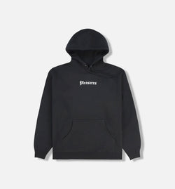 PLEASURES P25SP071-BLACK
 Burn Again Pullover Mens Hoodie - Black Image 0