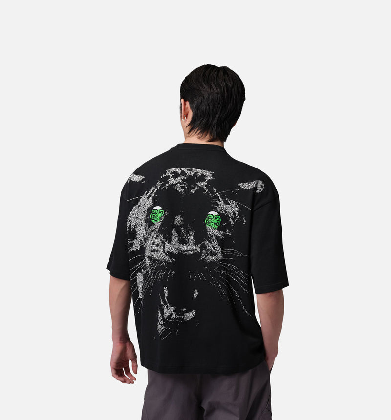 Jordan IQ2151-010 Oversized Mens Short Sleeve Shirt - Black/White