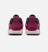 Jordan 4 Retro She's A Star Infant Toddler Lifestyle Shoe - Sweet Beet/Off Noir/Chalk/Desert Pink