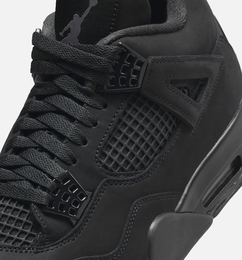 Air Jordan 4 Retro Black Cat Mens Lifestyle Shoe - Black/Black/Light/Graphite Limit One Per Customer