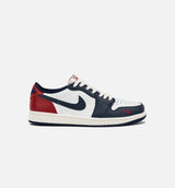 Air Jordan 1 Retro Low OG Howard University Mens Lifestyle Shoe - White/Gym Red/Midnight Navy/Neutral Grey/Sail/Muslin