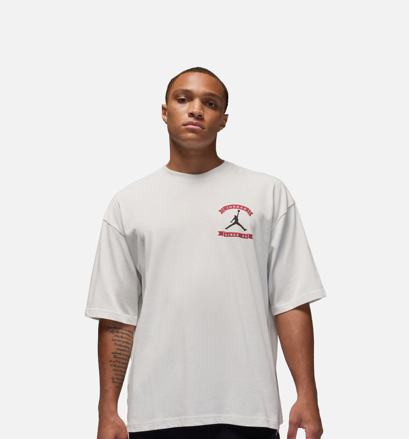 Reissue Oversized Graphic Mens Short Sleeve Shirt - Summit White