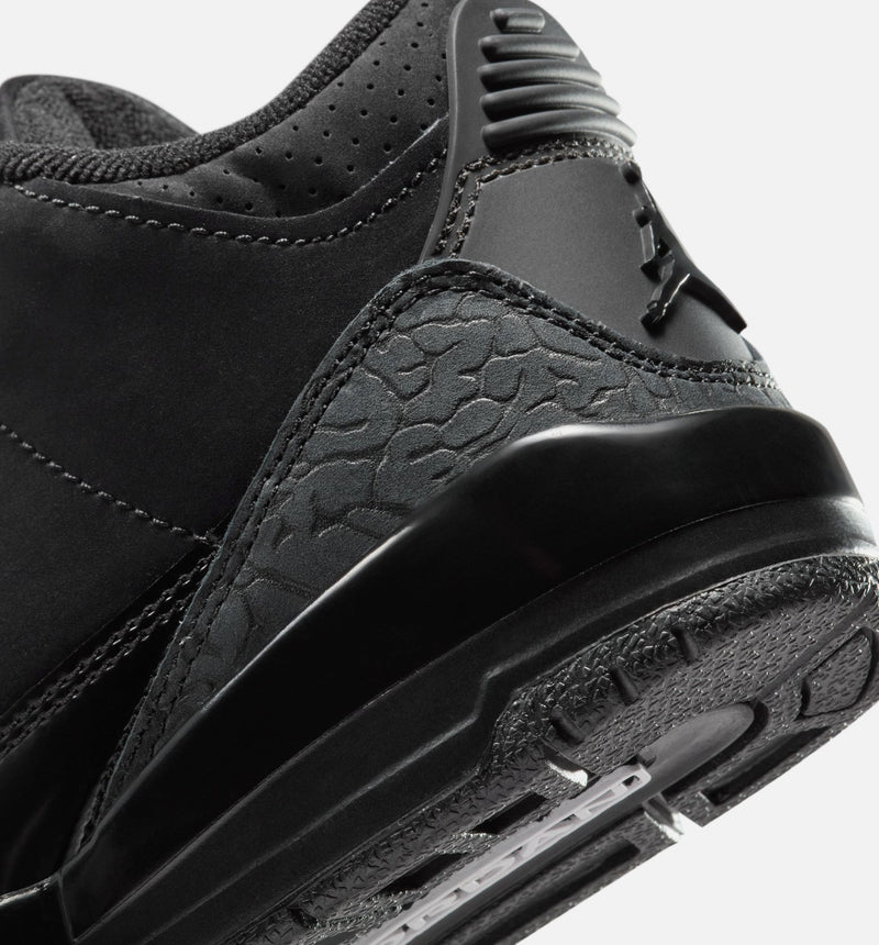 Air Jordan 3 Retro Black Cat Preschool Lifestyle Shoe - Black/Dark Charcoal/Black Free Shipping