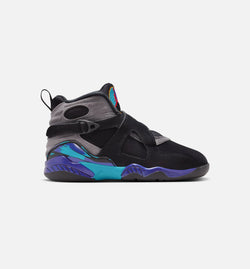 JORDAN 305369-006
 Air Jordan 8 Retro Aqua Preschool Lifestyle Shoe - Black/Multi Color/Bright Concord/Multi Color Image 0
