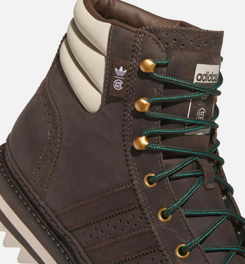 Clot x Adidas Pro Model Mens Lifestyle Boot - Dark Brown/Wonder Beige/Dark Brown