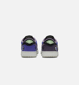 Air Jordan 1 Low OG Regency Purple and Dark Raisin Grade School Lifestyle Shoe - Regency Purple/Vapor Green/Black/Dark Raisin/Daybreak/Light Silver