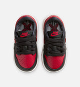 Air Jordan 1 Retro Low OG Banned Infant Toddler Lifestyle Shoe - Black/Black/Varsity Red/Summit White Free Shipping