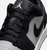 Air Jordan 1 Low Mens Lifestyle Shoe - Black/Light Smoke Grey/White