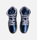 Air Jordan 1 Mid SE Womens Lifestyle Shoe - Black/Coconut Milk/Hot Lava/Ghost