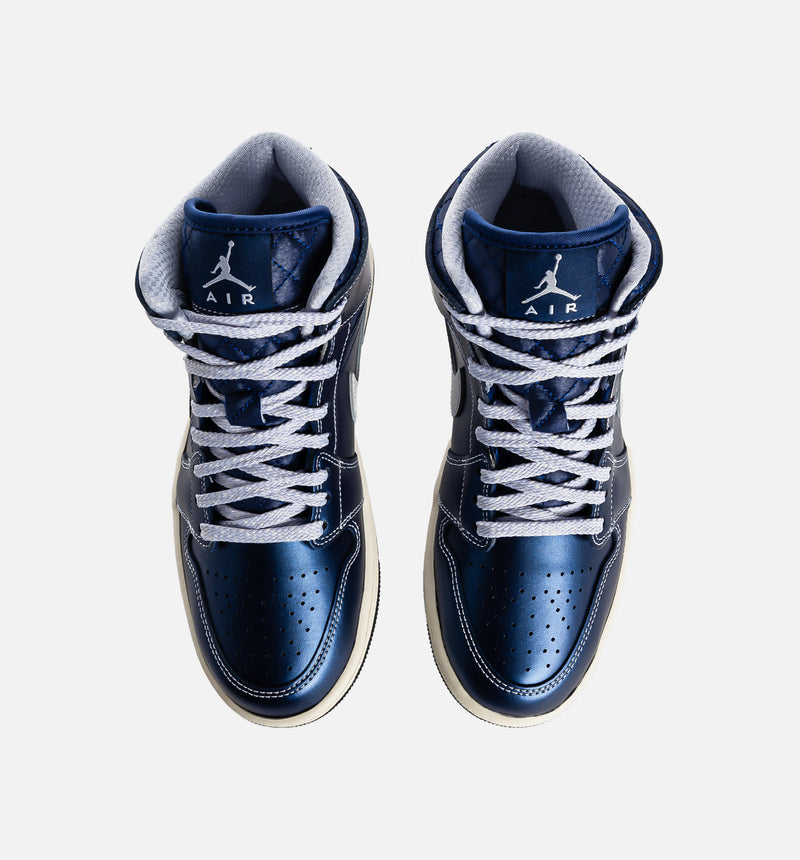 Air Jordan 1 Mid SE Womens Lifestyle Shoe - Black/Coconut Milk/Hot Lava/Ghost