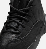 Air Jordan 12 Retro Bloodline Infant Toddler Lifestyle Shoe - Black/Varsity Red Free Shipping