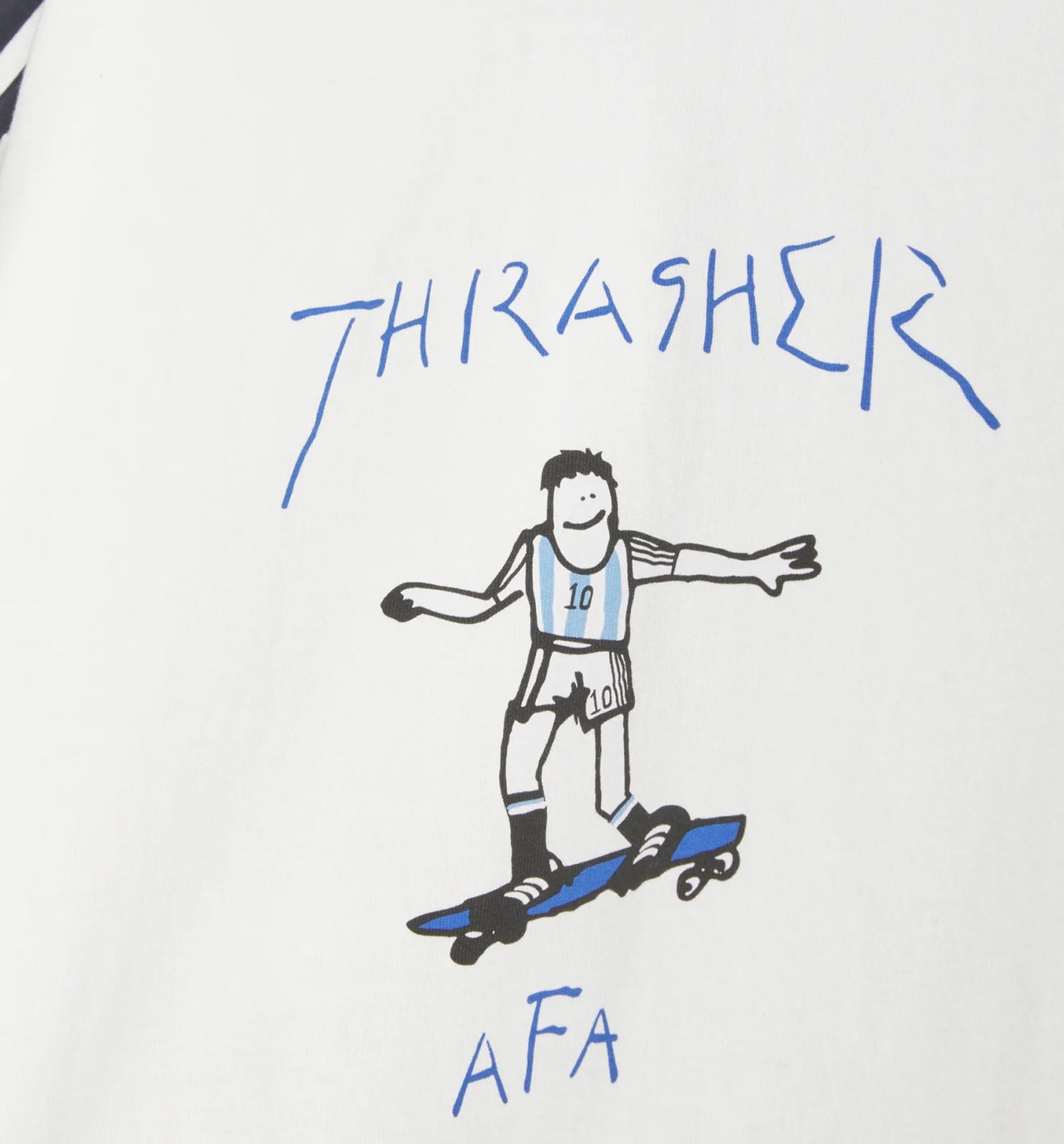 adidas KX4548 Argentina x Thrasher Ringer Mens Short Sleeve Shirt