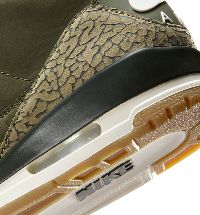 Air Jordan 3 Retro Medium Olive Mens Lifestyle Shoe - Medium Olive/Sequoia/Neutral Olive/Sail/Total Crimson