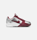 KObe 5 Protro Lower Merion Grade School Lifestyle Shoe - Metallic Silver/Team Red/White