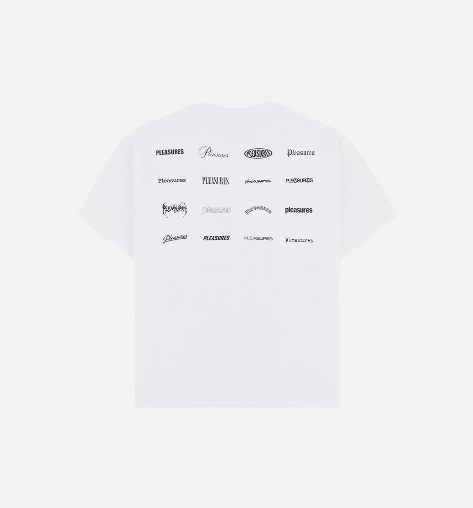 Pleasures P26SP069-WHT Wordmark Mens Short Sleeve Shirt - White