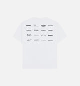 Wordmark Mens Short Sleeve Shirt - White