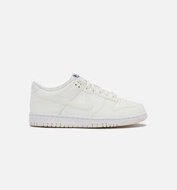 NIKE FV7472-100
 Dunk Low Sail Grade School Lifestyle Shoe - Sail/White/Blue Image 0