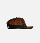 San Francisco Giants Flames 9Fifty Snapback Mens Hat - Black/Orange