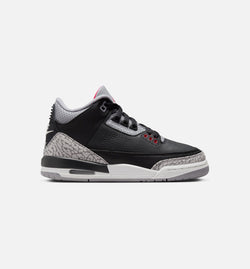 JORDAN DM0967-010
 Air Jordan 3 Retro Black Cement Grade School Lifestyle Shoe - Black/Fire Red/Cement Grey/Summit White Image 0