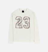 Jordan Thermal Mens Long Sleeve Shirt - Sail/Drak Team Red
