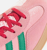 Gazelle Indoor Womens Lifestyle Shoe - Court Green/Glow Pink/Gum