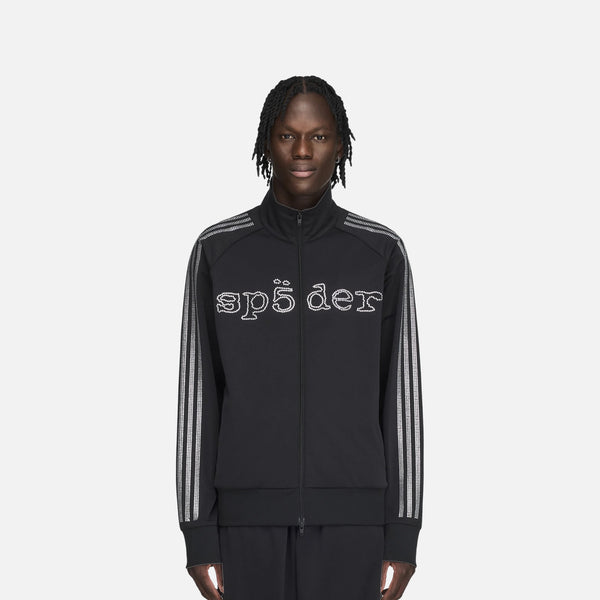 adidas KQ8320 Sp5der Rhinestone Tracktop Mens Jacket - Black