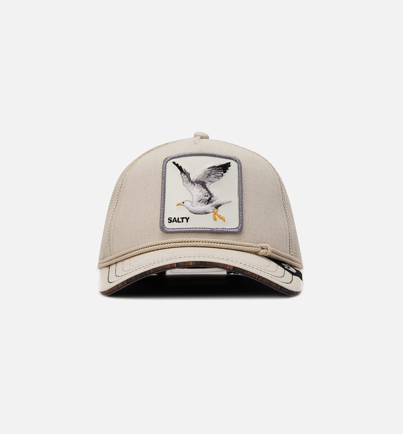 Meal Ticket Trucker Mens Hat - Natural/White