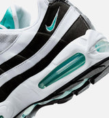 Air Max 95 OG Big Bubble Black Border Mens Lifestyle Shoe - White/Hyper Jade/Black/Metallic Silver