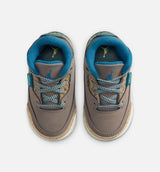 Air Jordan 3 Retro Olive Grey Infant Toddler Lifestlye Shoe - Olive Grey/Green Abyss/Khaki/Sea Glass