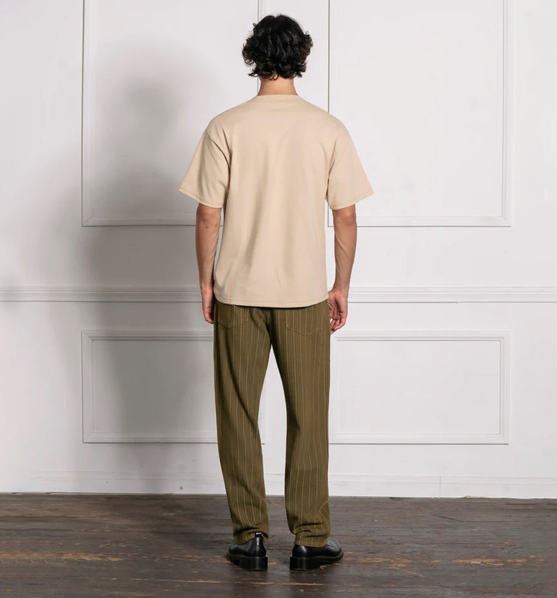 Pipe Tee Mens Short Sleeve Shirt - Sand