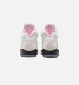 Air Jordan 5 Retro Medium Soft Pink Mens Lifestyle Shoe - White/Soft Pink/Black