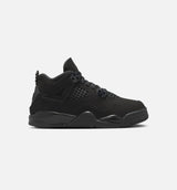 Air Jordan 4 Retro Black Cat Preschool Lifestyle Shoe - Black/Black/Light/Graphite