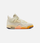 Air Jordan 4 Retro Birds of Paradise Womens Lifestyle Shoes - Coconut Milk/Metallic Gold/Muslin/Bright Mango/Sundial/Black