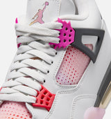 Air Jordan 4 Retro Comic Mens Lifestyle Shoe - Off White/Fire Pink/Anthracite Free Shipping