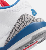 Air Jordan 3 Retro OG True Blue Preschool Lifestyle Shoe - White/Fire Red/True Blue Free Shipping