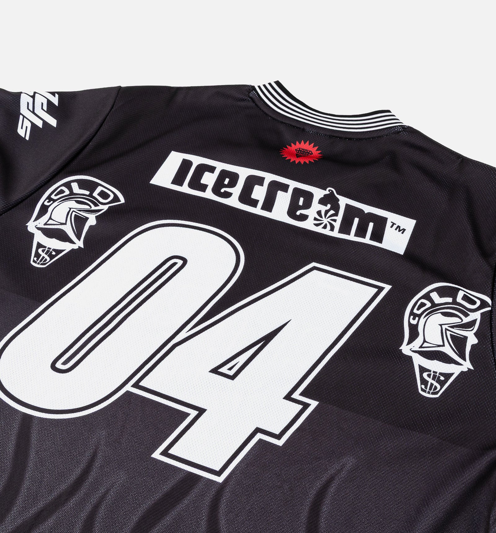 希少 ICECREAM ゲームシャツ サッカー NIGO BBC アイスクリーム Ice Cream 461-1310-BLK Good Food Long Sleeve Mens Jersey - Black
