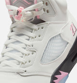 Air Jordan 5 Retro Medium Soft Pink Mens Lifestyle Shoe - White/Soft Pink/Black