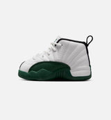 Air Jordan 12 Retro Idols Become Rivals Infant Toddler Lifestyle Shoe - Summit White/Gorge Green/Fierce Pruple Free Shipping